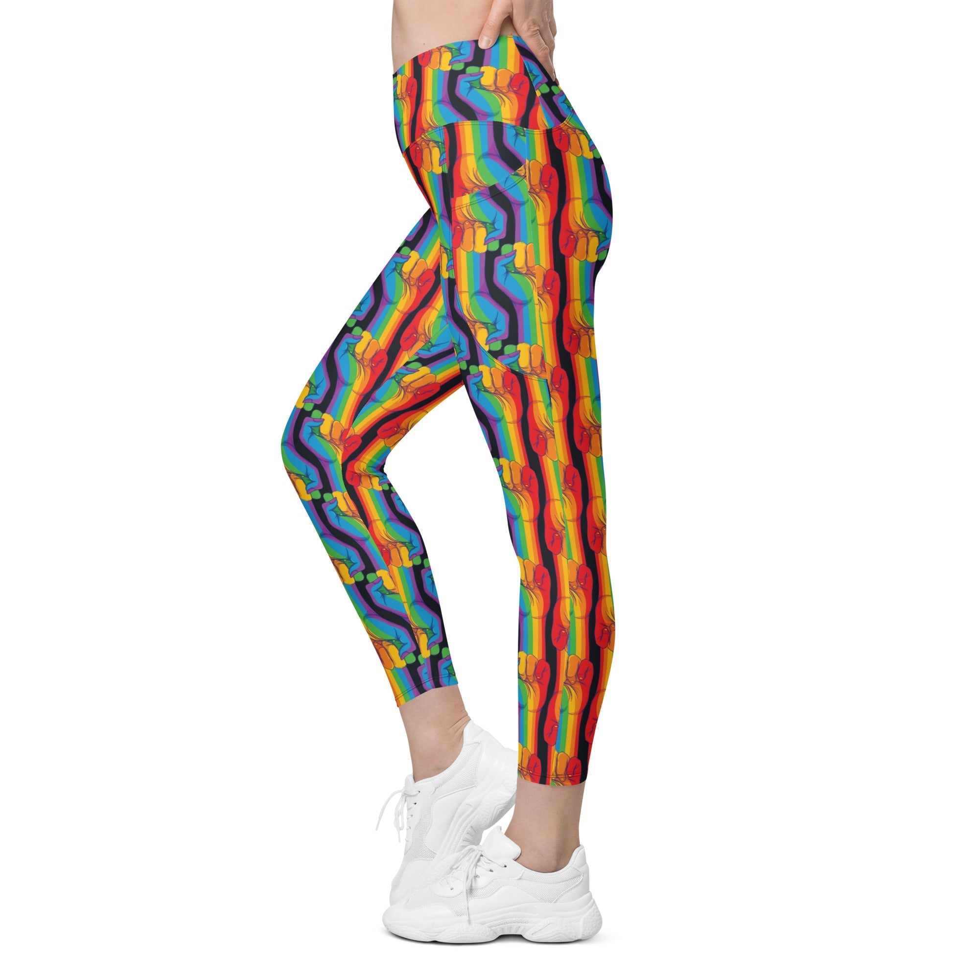 Pride Activist Crossover Leggings With Pockets