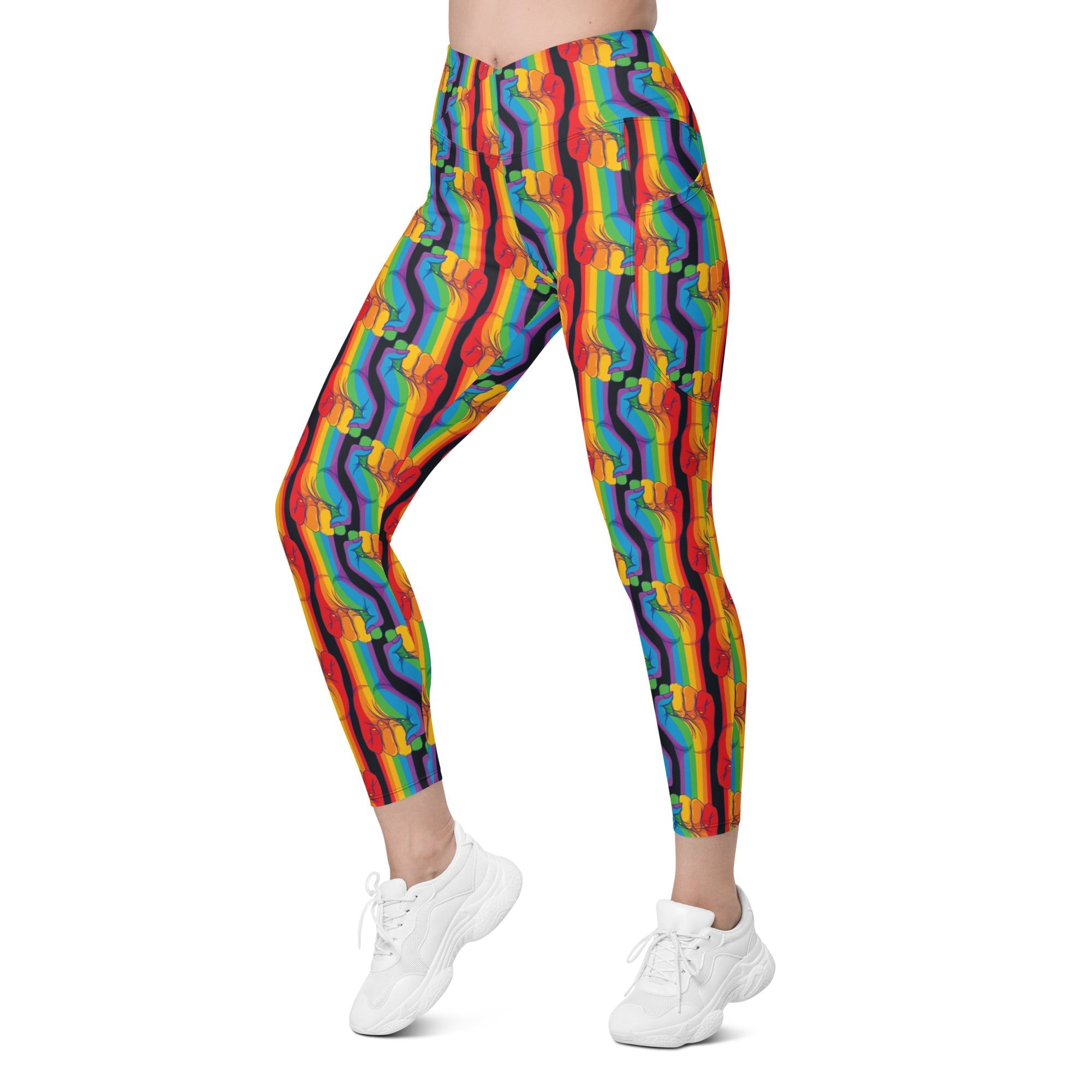 Pride Activist Crossover Leggings With Pockets