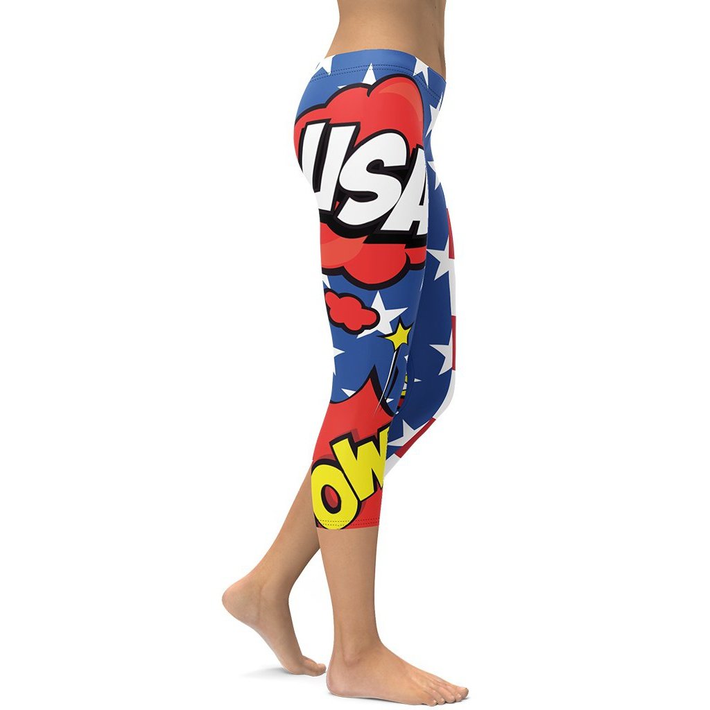 Proud American Pop Art Capris