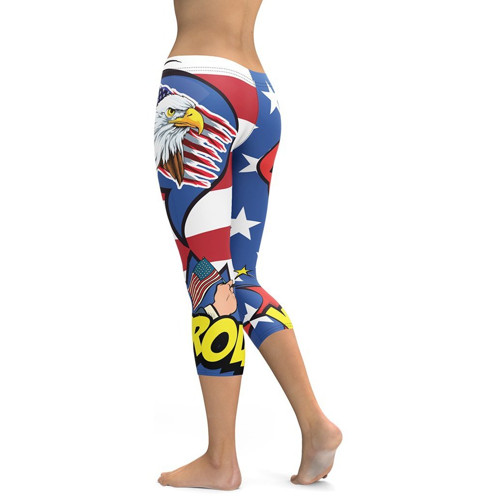 Proud American Pop Art Capris