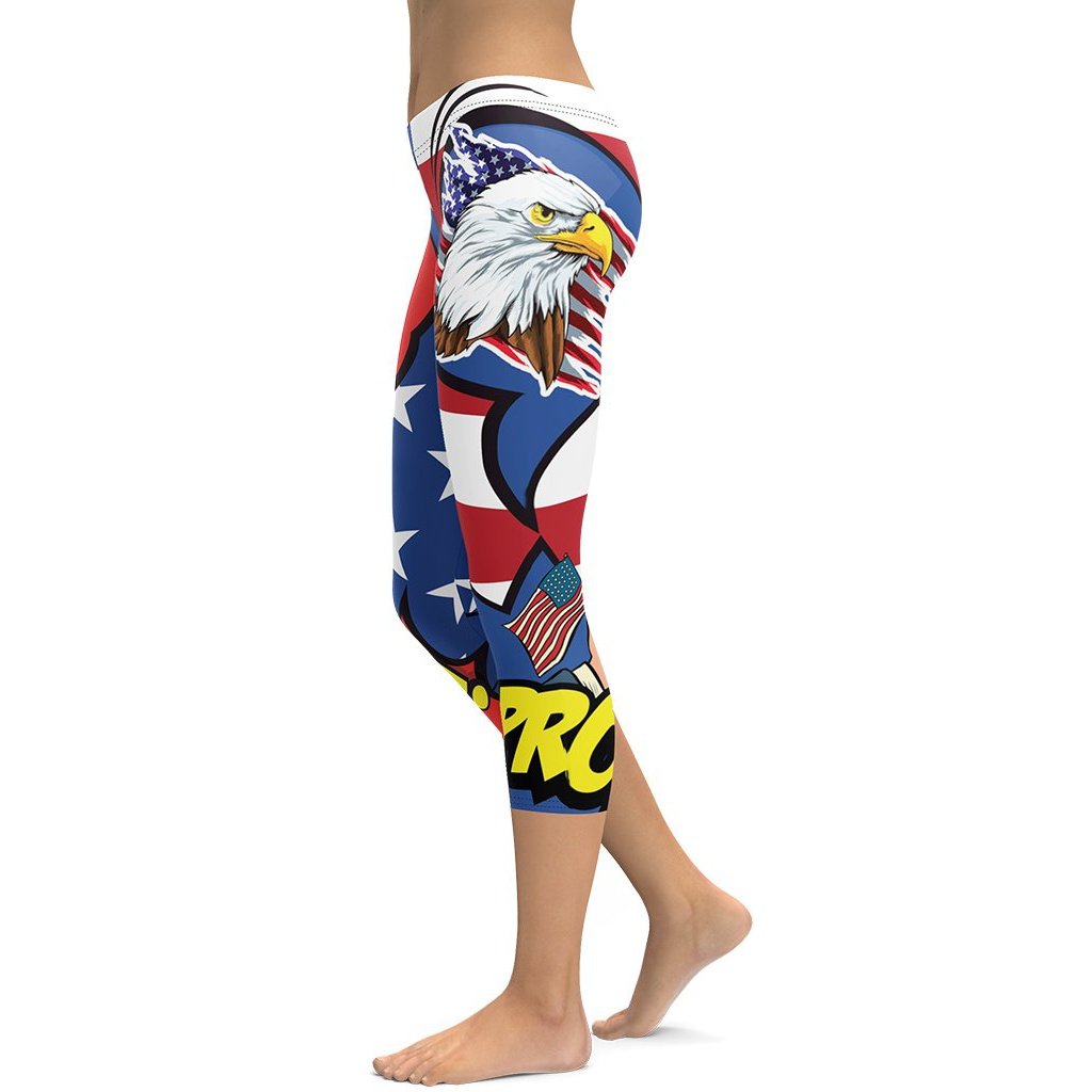 Proud American Pop Art Capris