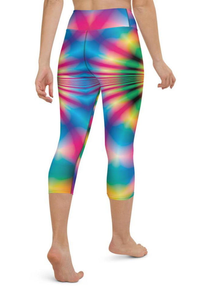 Psychedelic Rave Yoga Capris