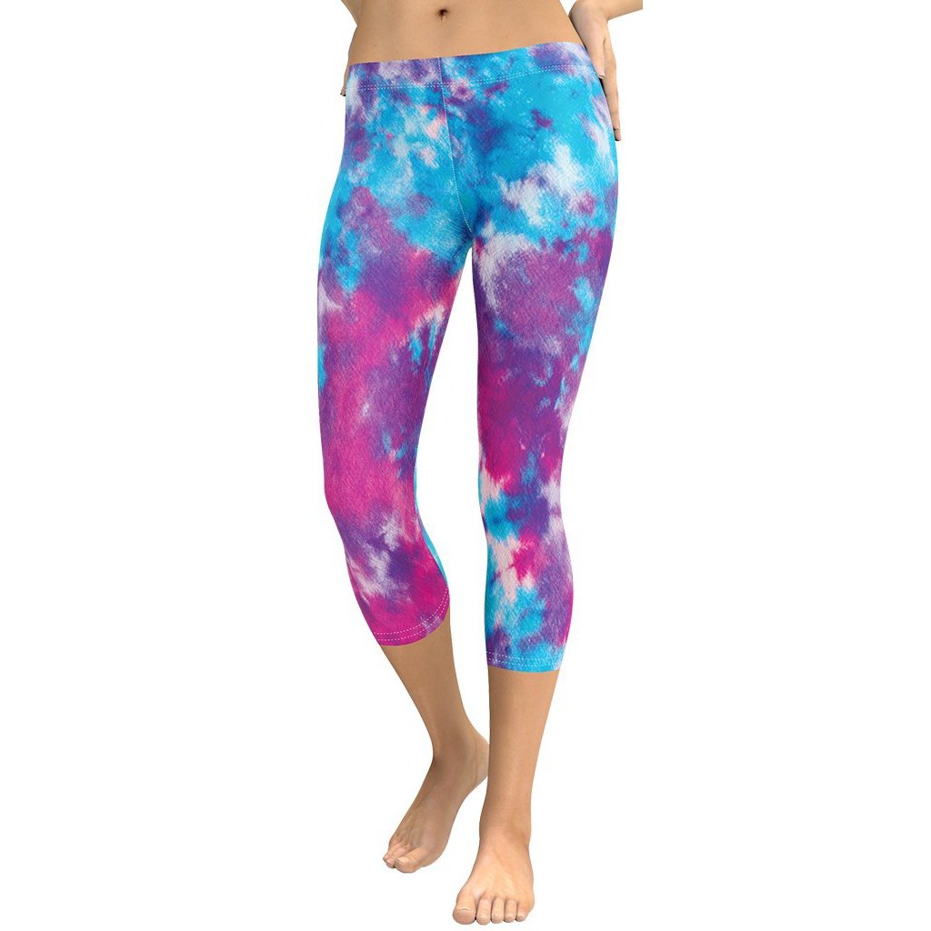 Purple Tie Dye Capris