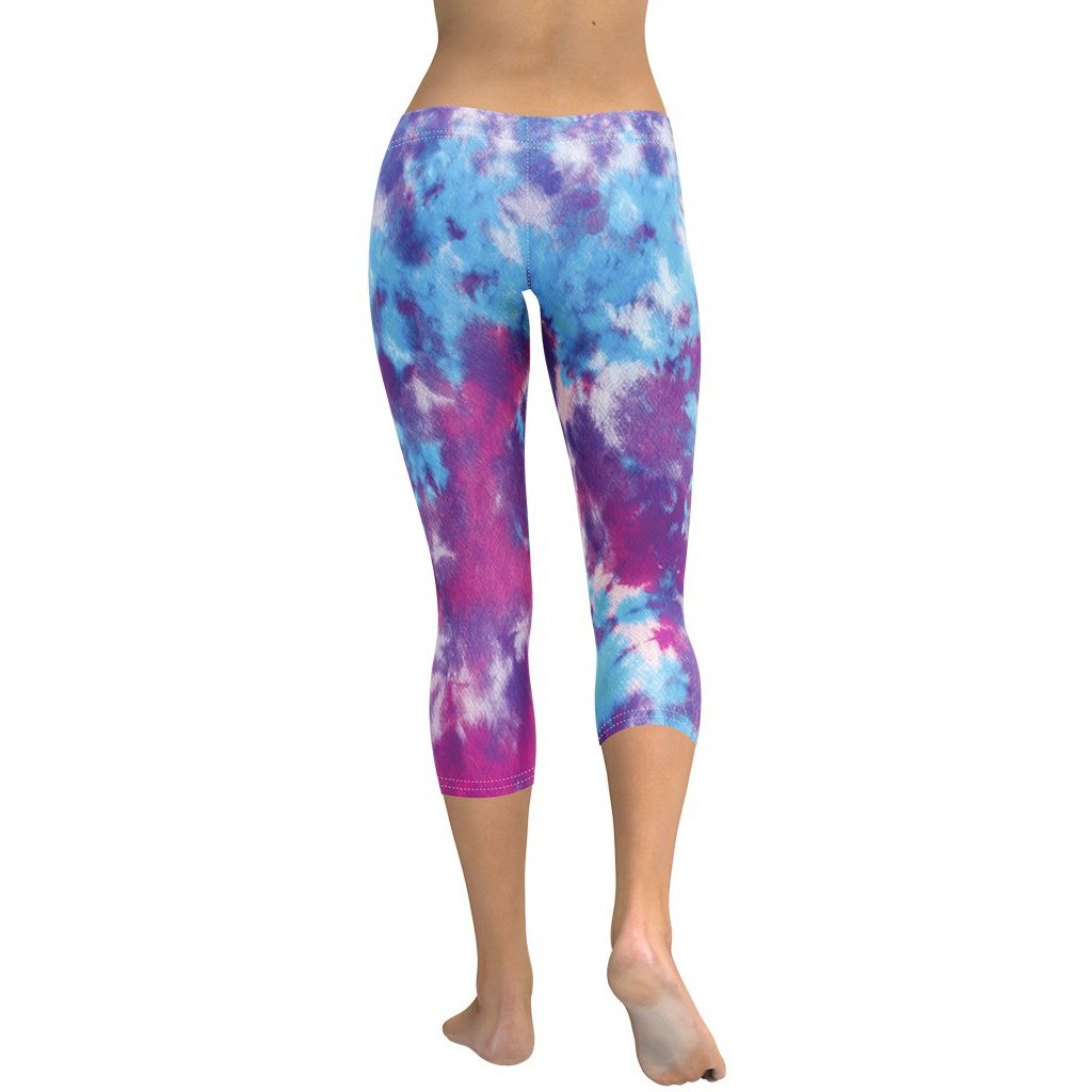 Purple Tie Dye Capris