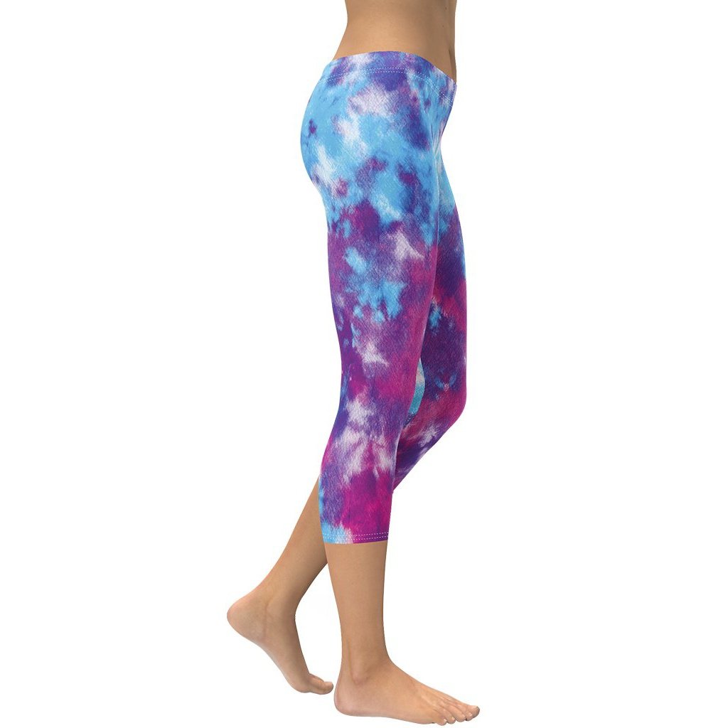 Purple Tie Dye Capris