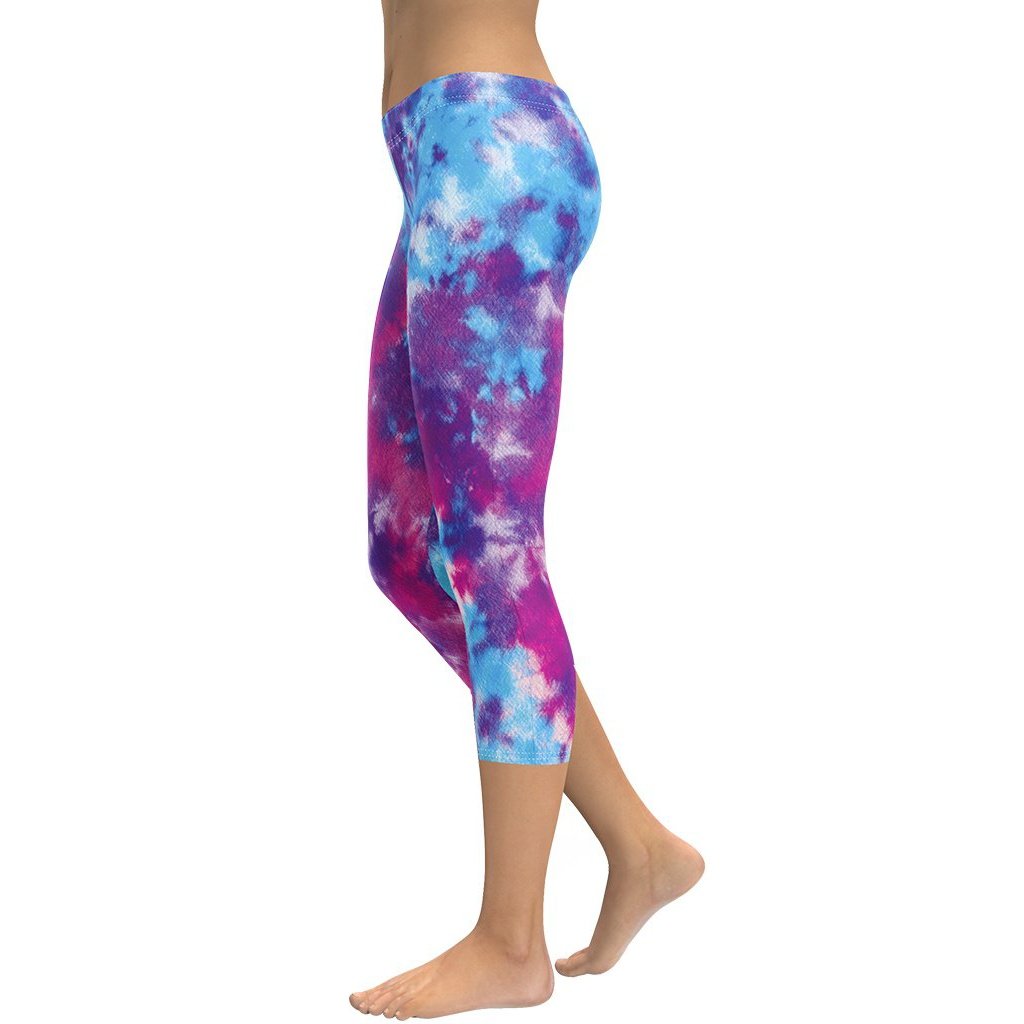 Purple Tie Dye Capris