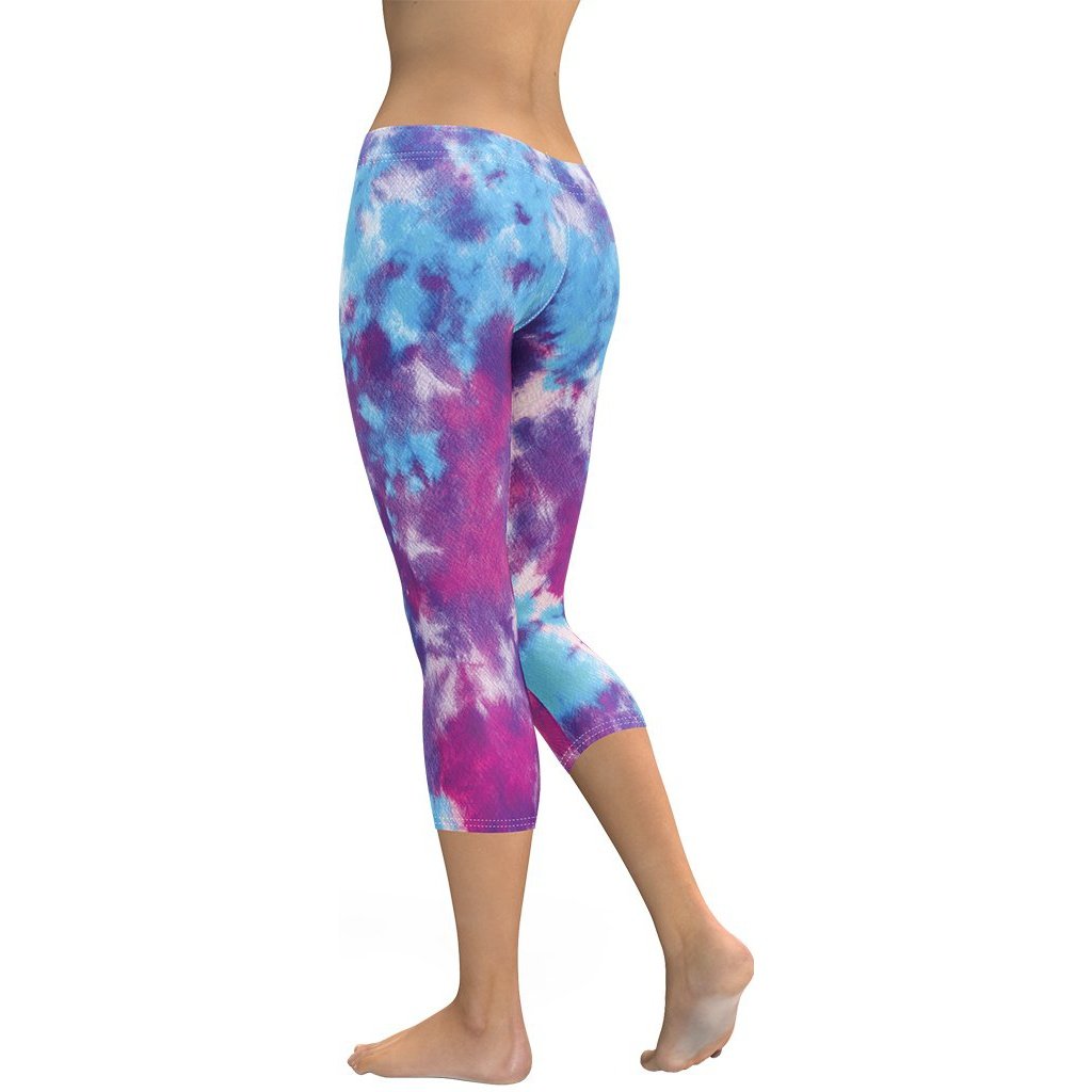 Purple Tie Dye Capris