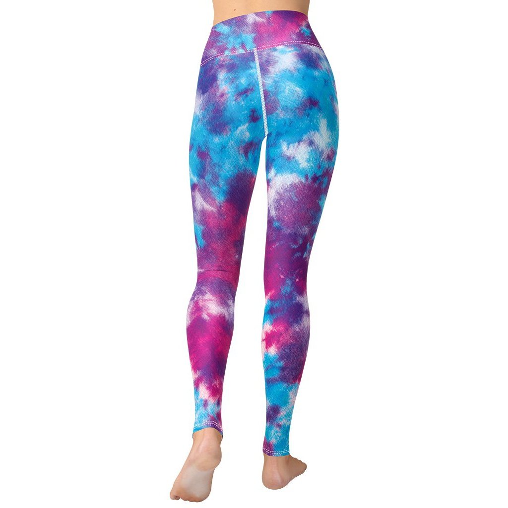 Purple Tie Dye Yoga Leggings