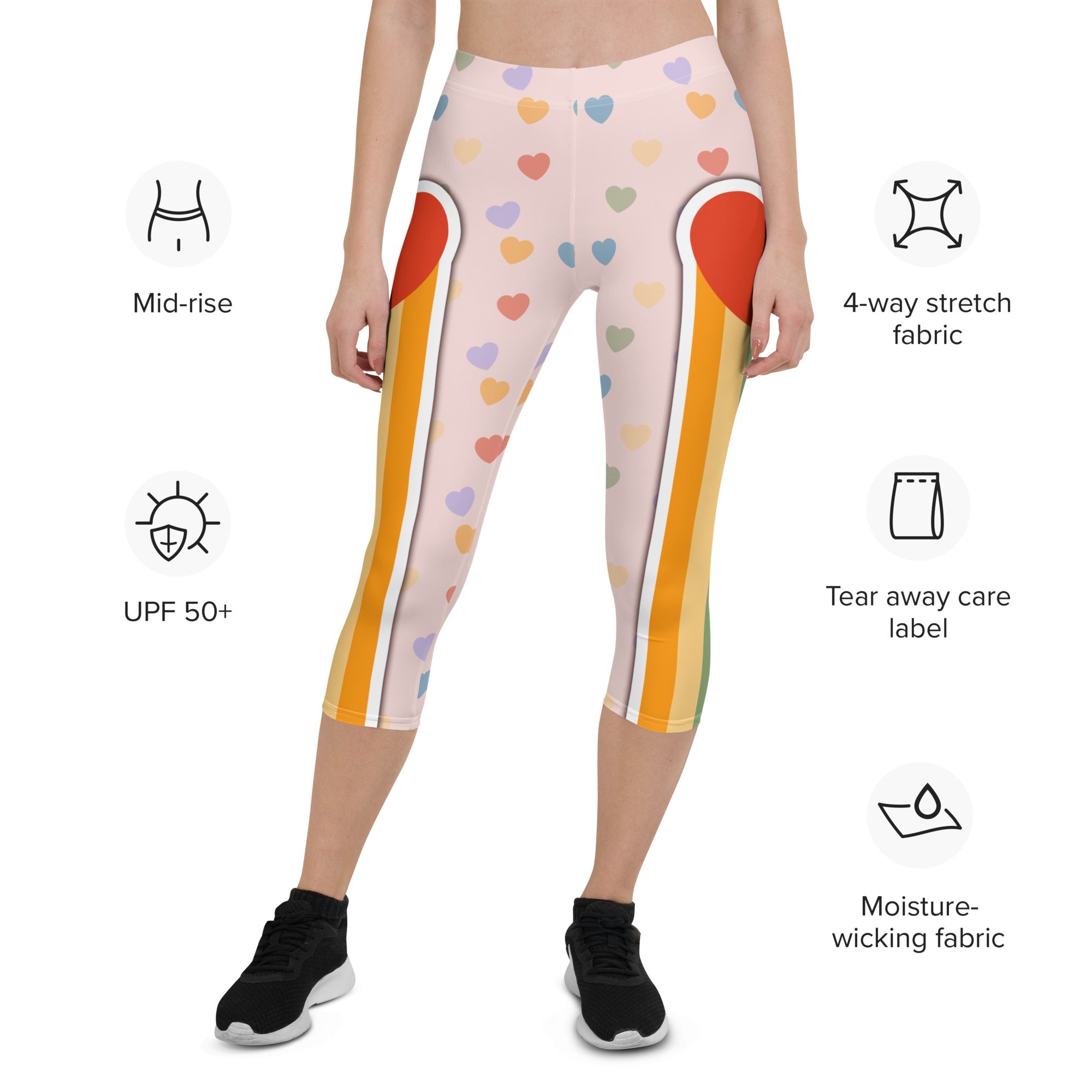 Rainbow Love Capris