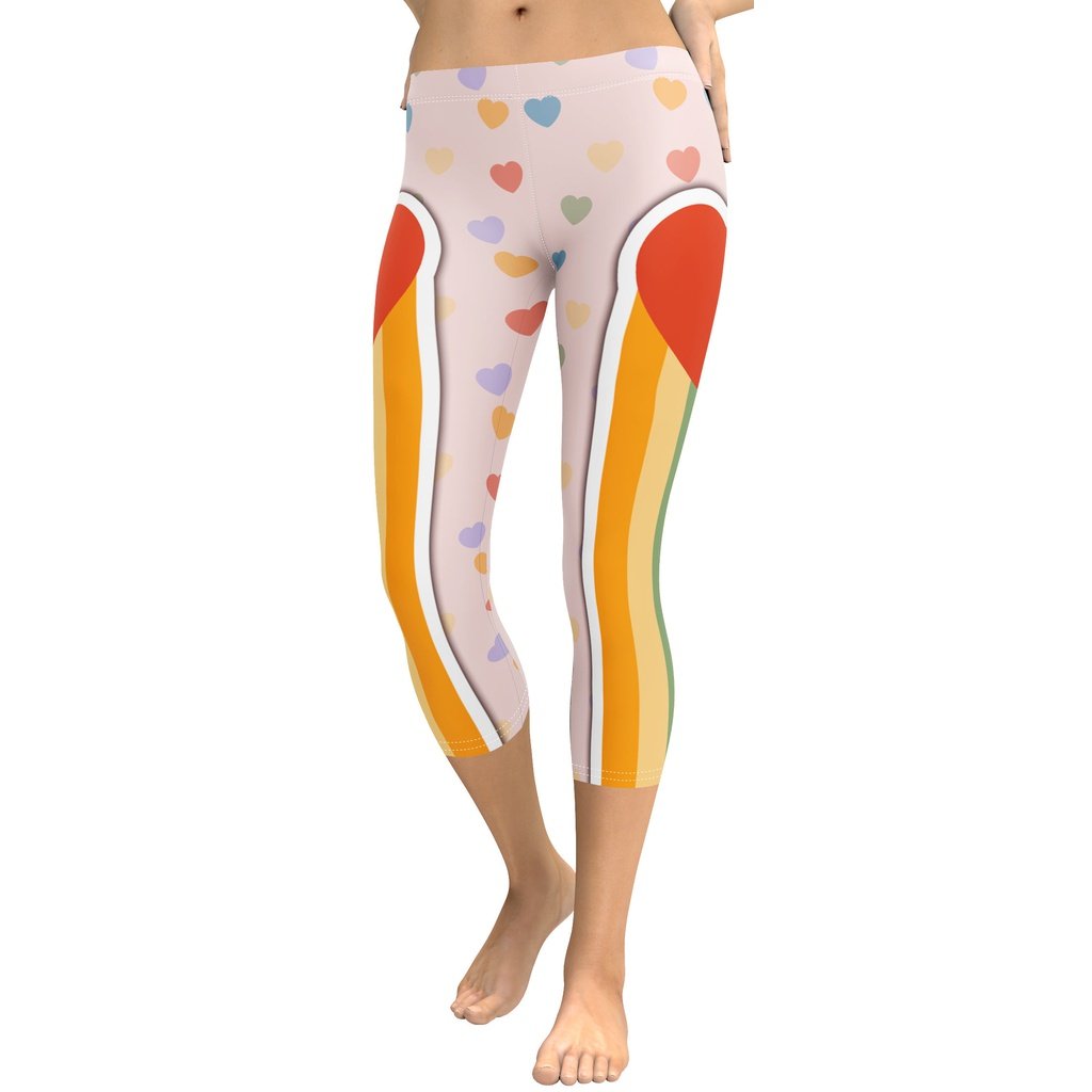 Rainbow Love Capris