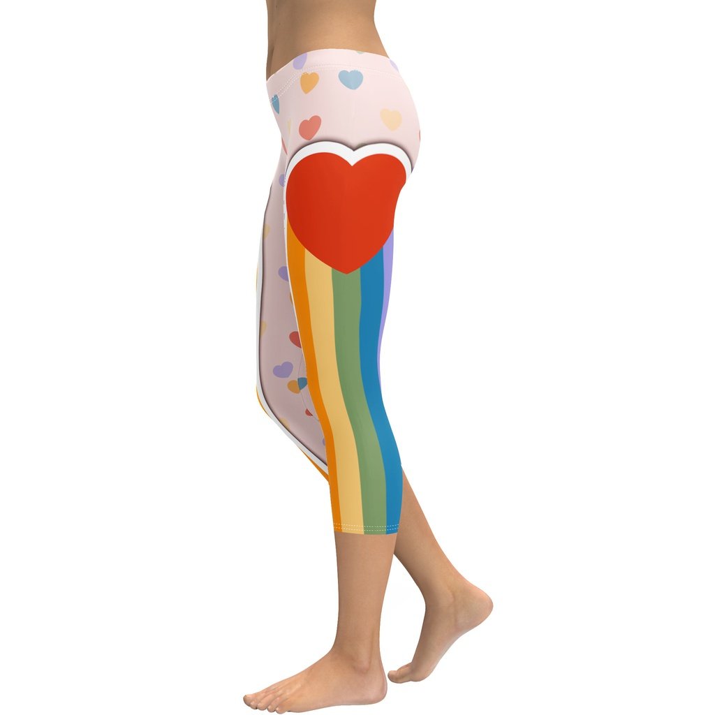 Rainbow Love Capris