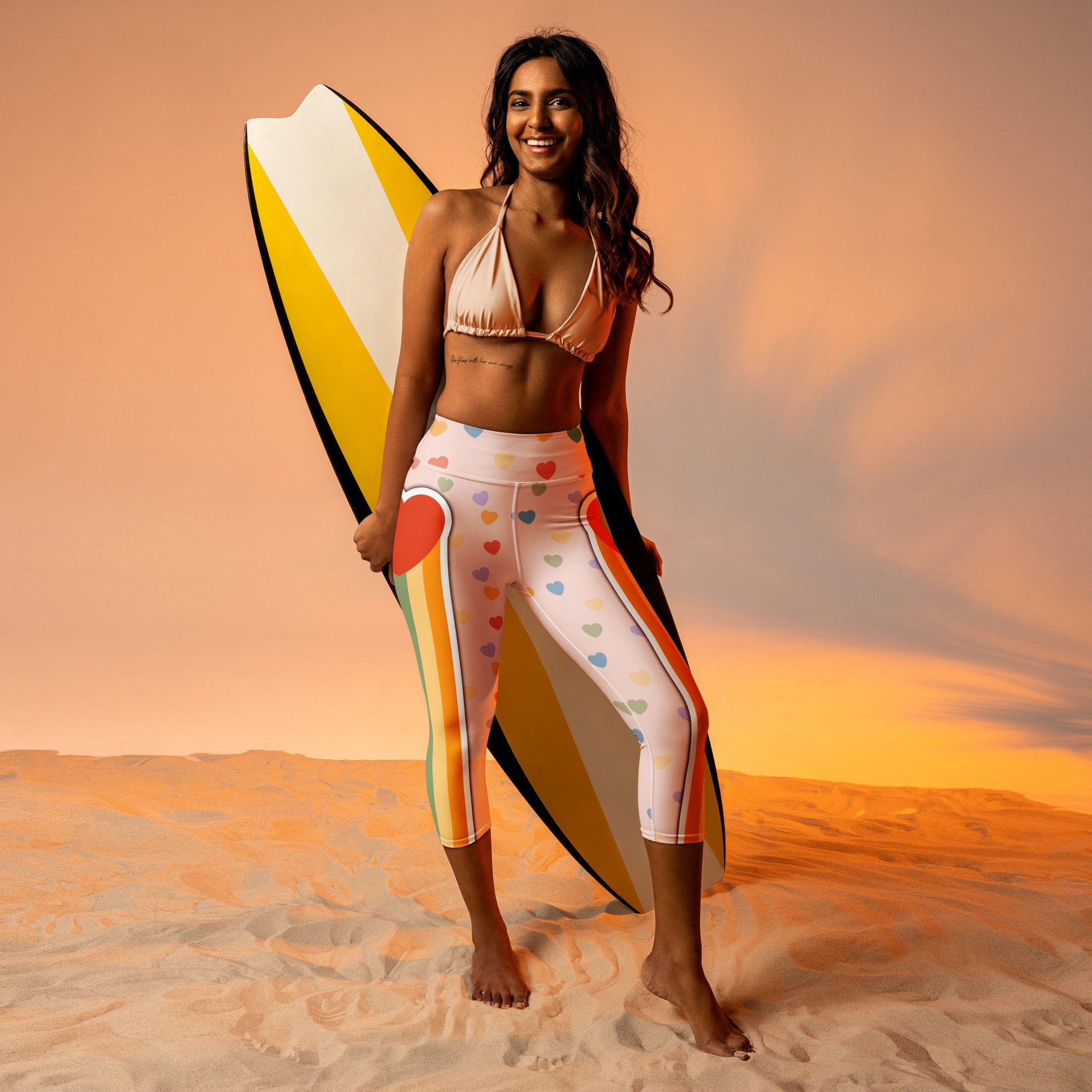 Rainbow Love Yoga Capris