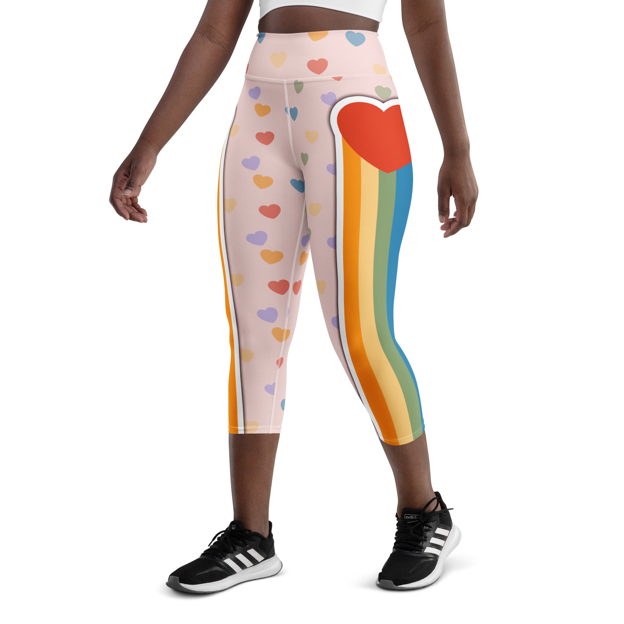 Rainbow Love Yoga Capris