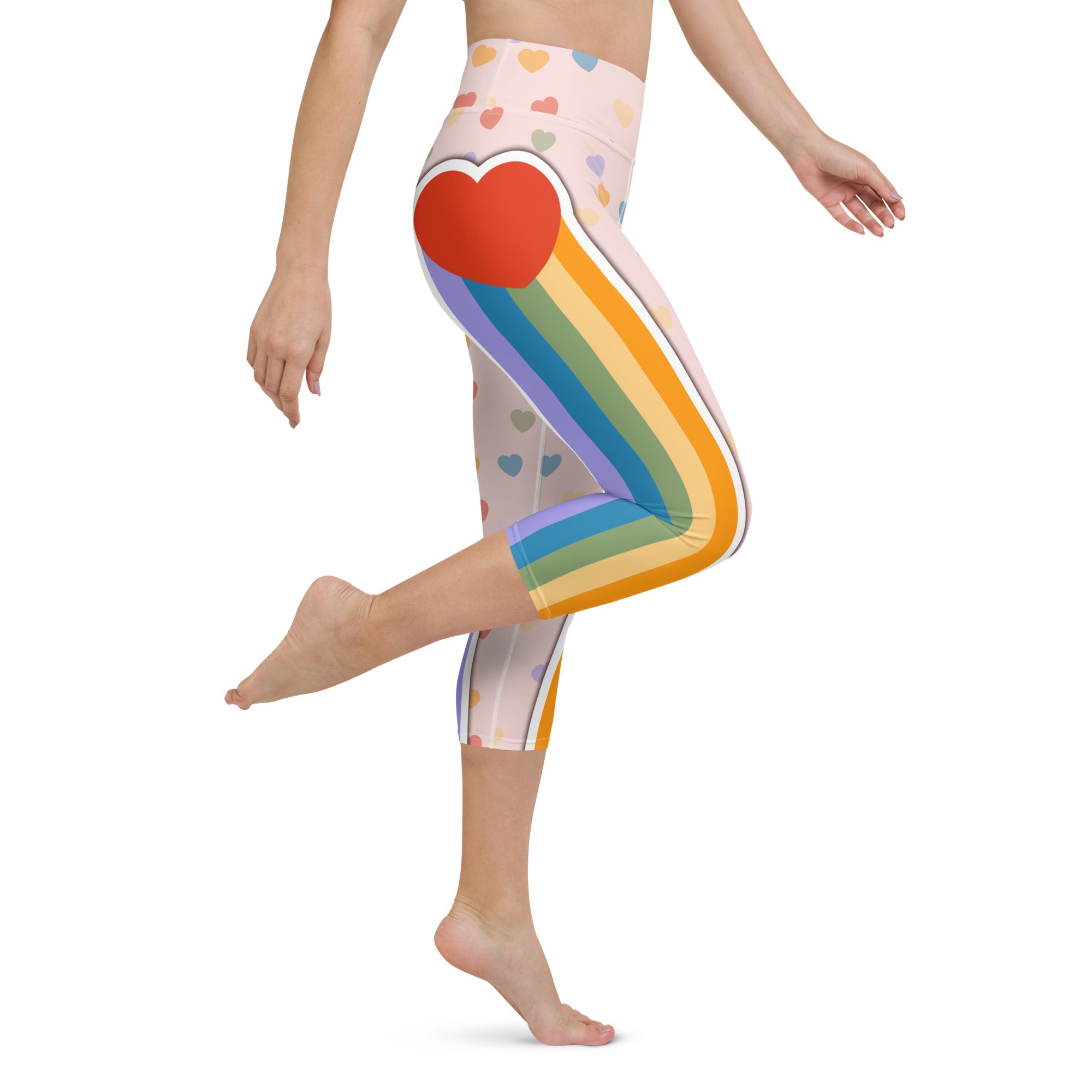 Rainbow Love Yoga Capris