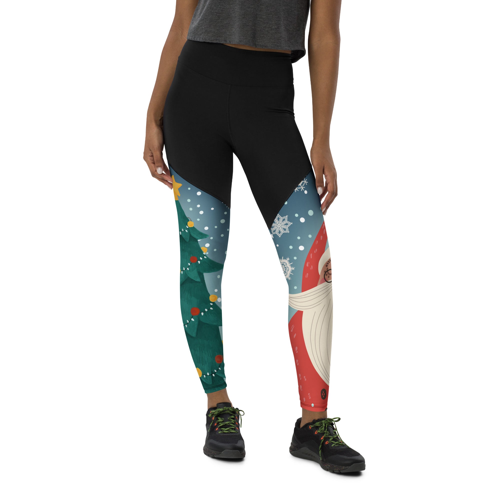 Christmas Tree Compression Leggings: Women's Christmas Outfits