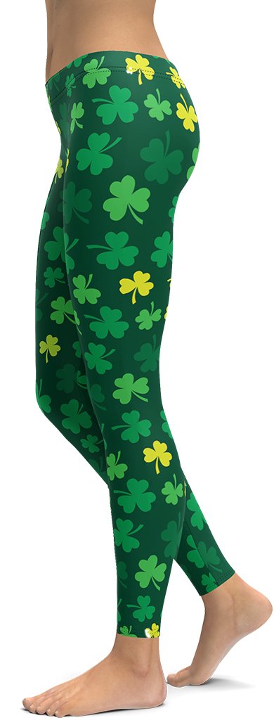 Shamrock Pattern Leggings
