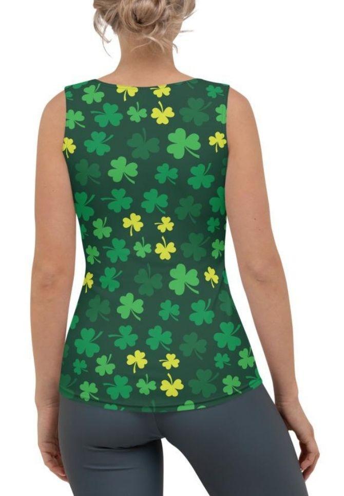 Shamrock Pattern Tank Top