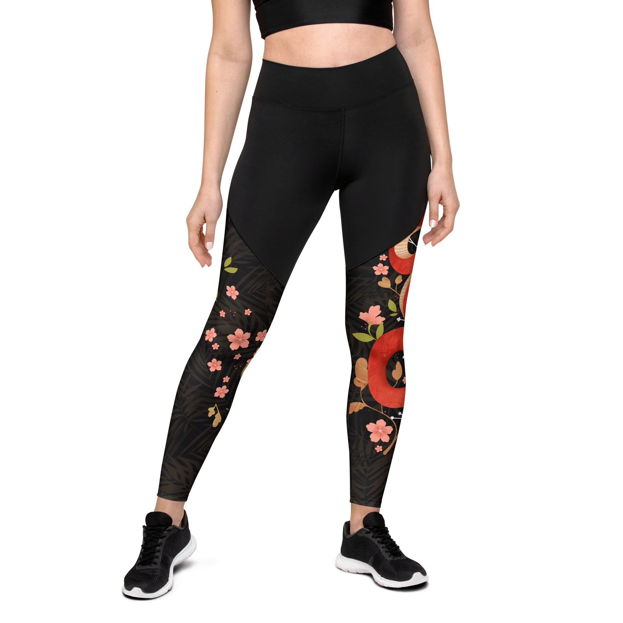 Snakes & Flowers Compression Leggings