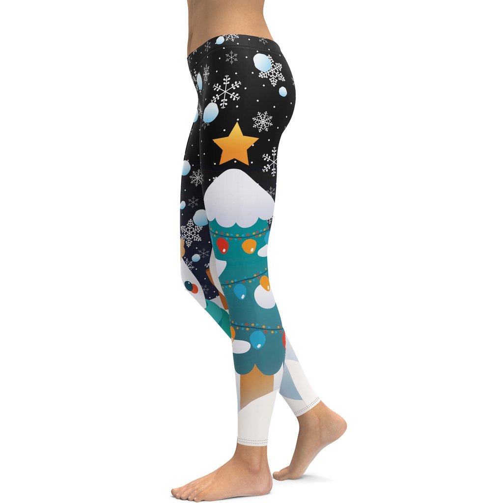 Snowy Christmas Leggings