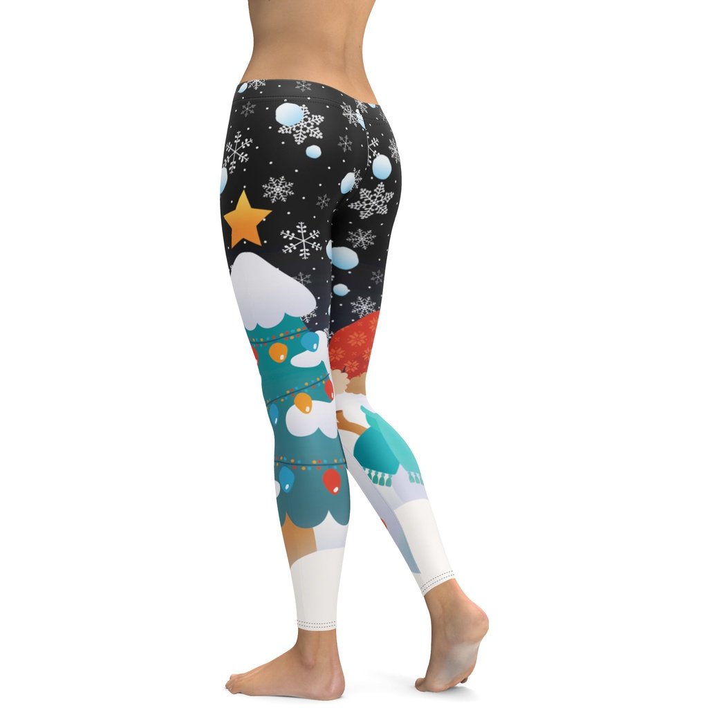 Snowy Christmas Leggings