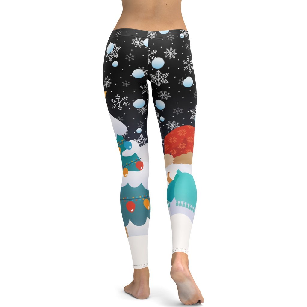 Snowy Christmas Leggings