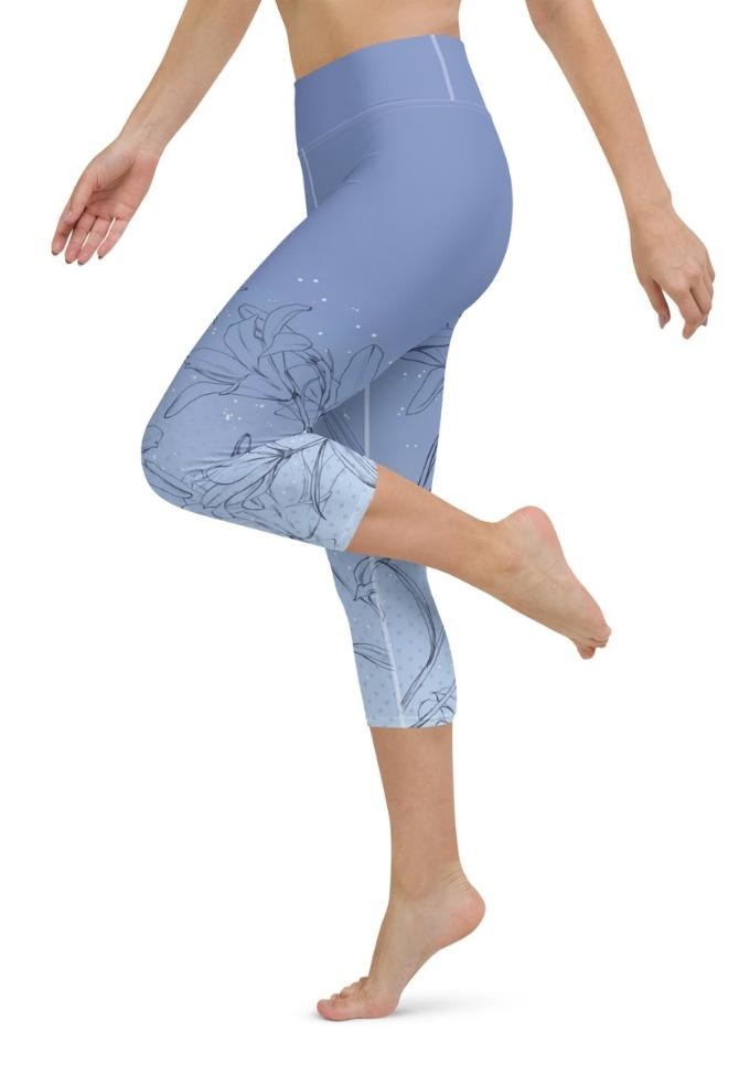 Soft Lilies Yoga Capris