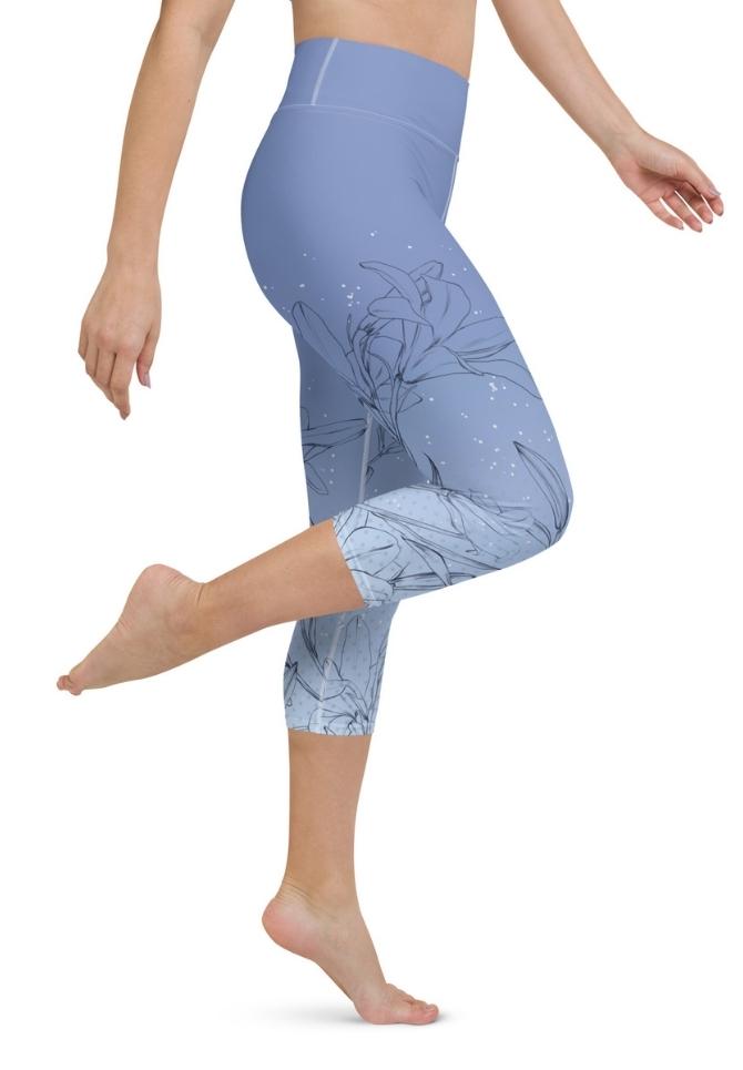 Soft Lilies Yoga Capris