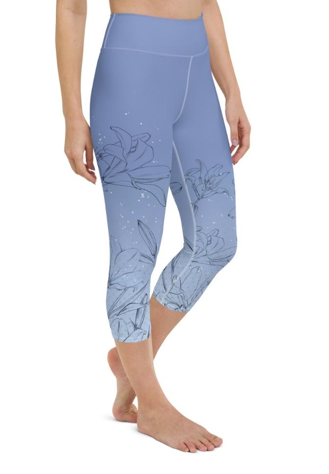 Soft Lilies Yoga Capris