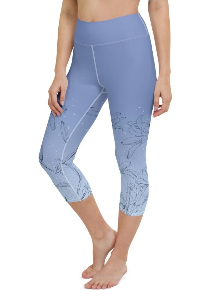 Soft Lilies Yoga Capris