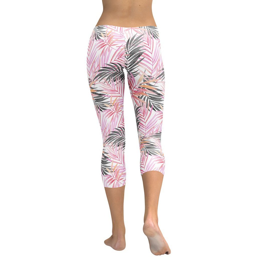 Soft Pink Tropical Capris