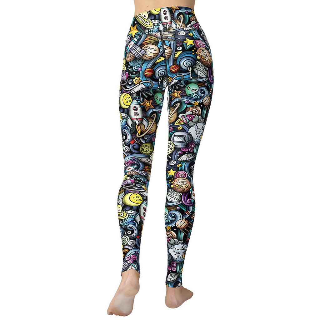 Space Travel Yoga Leggings