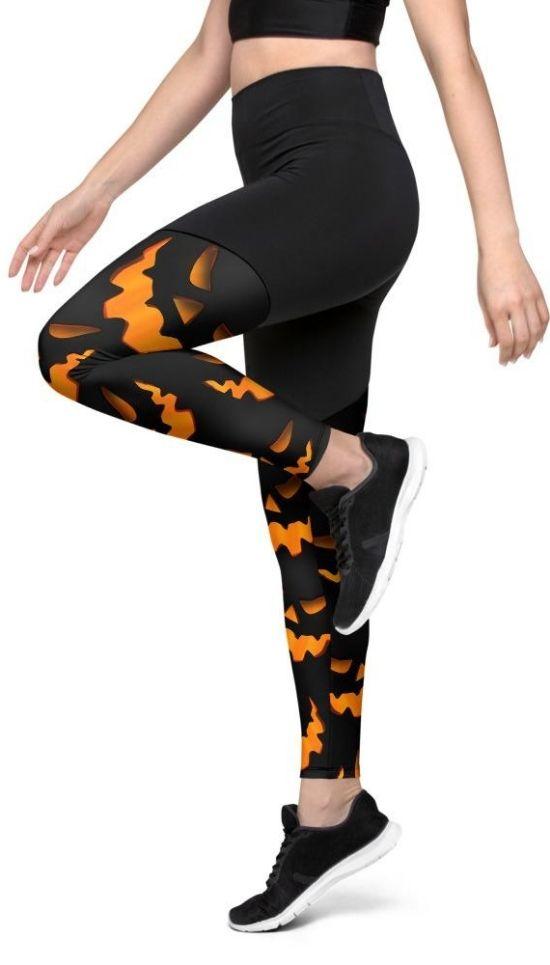 Spooky Pumpkin Compression Leggings