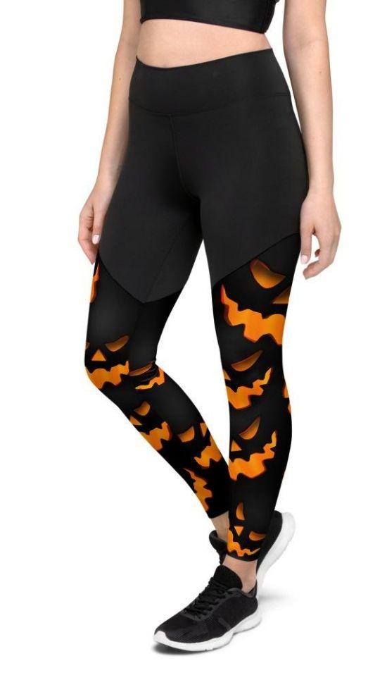 Spooky Pumpkin Compression Leggings