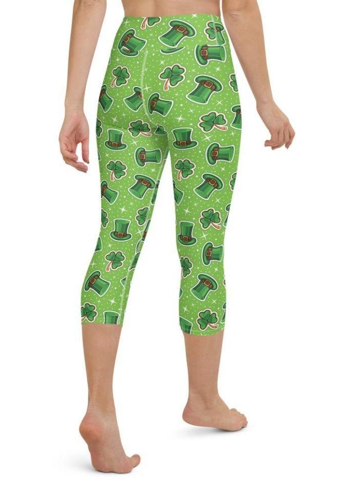 St. Patrick’s Day Pattern Yoga Capris