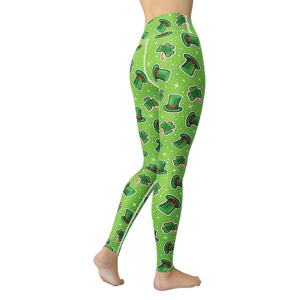 St. Patrick’s Day Pattern Yoga Leggings
