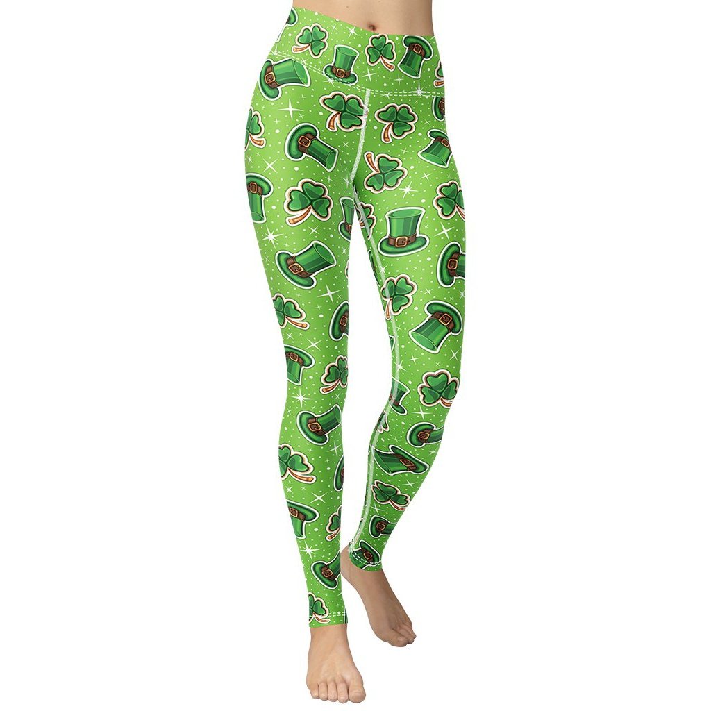 St. Patrick’s Day Pattern Yoga Leggings
