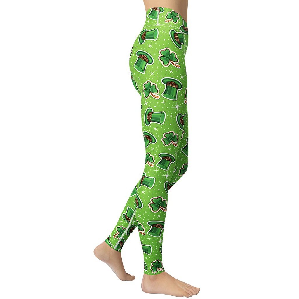 St. Patrick’s Day Pattern Yoga Leggings