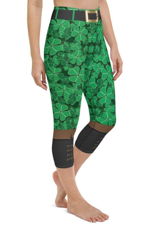 St. Patrick's Outfit Yoga Capris