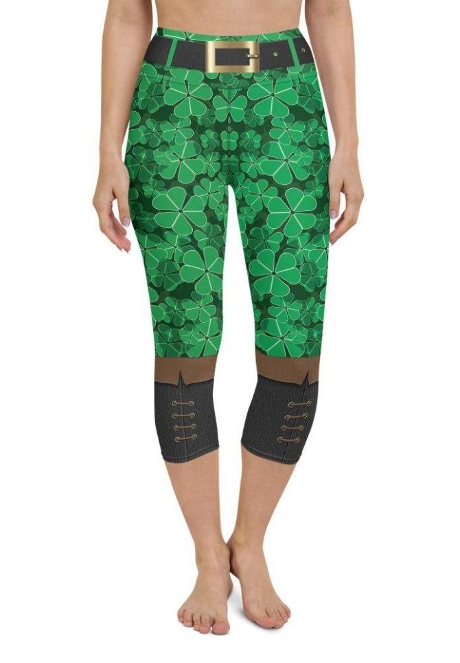 St. Patrick's Outfit Yoga Capris