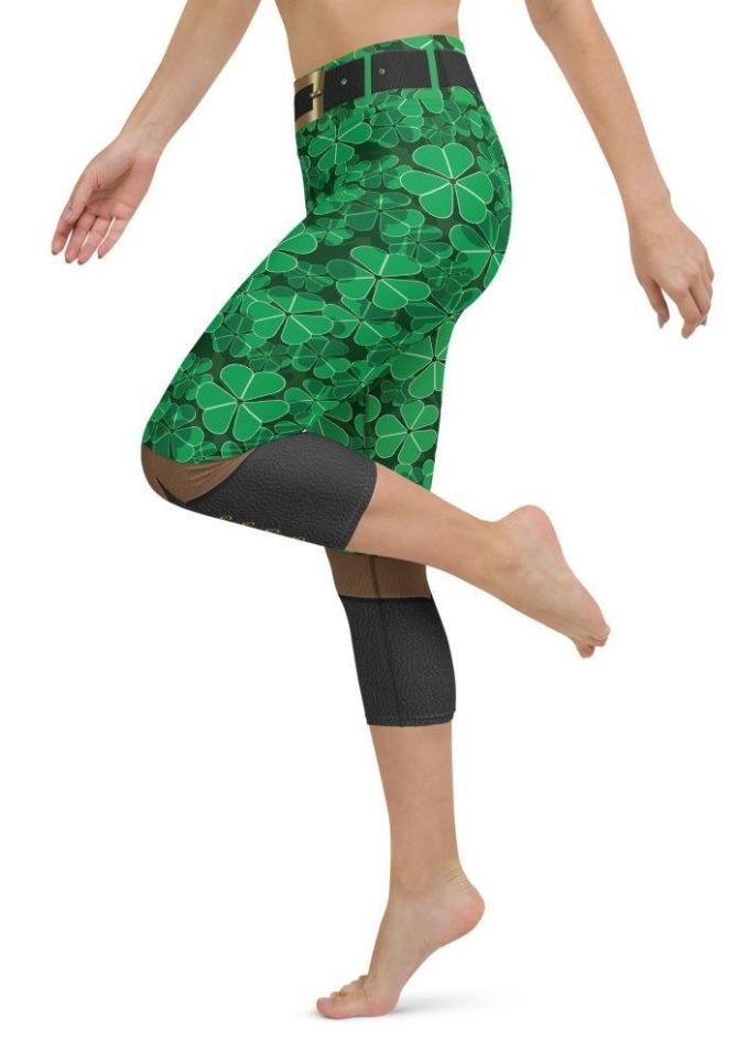 St. Patrick's Outfit Yoga Capris