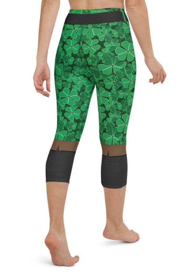 St. Patrick's Outfit Yoga Capris