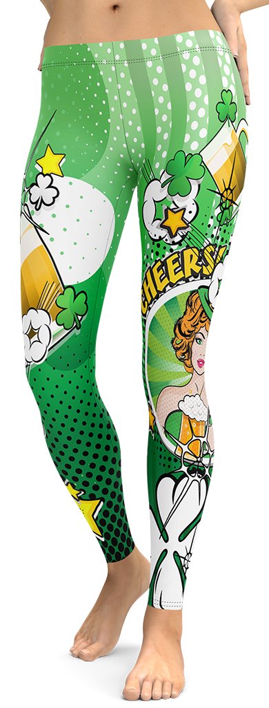 St. Patrick's Pop Art Leggings