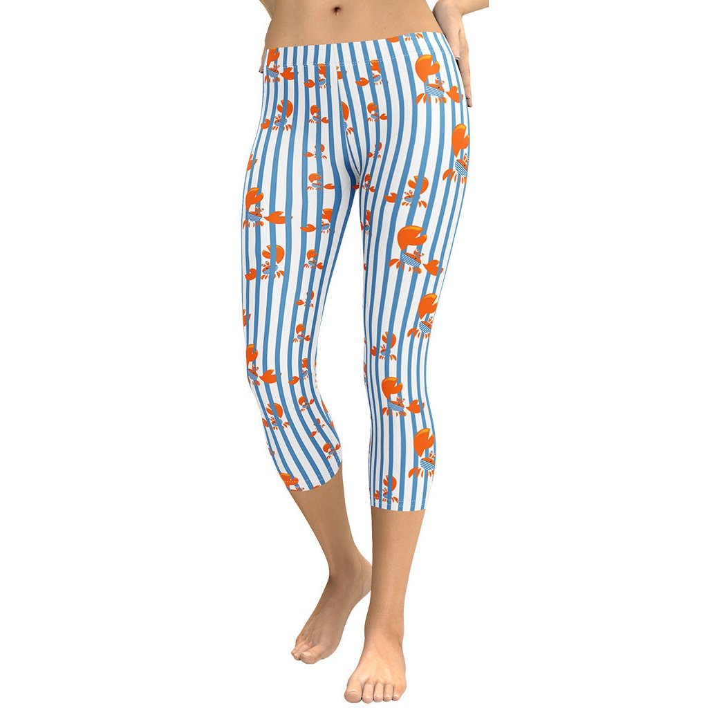 Stripes & Crabs Capris