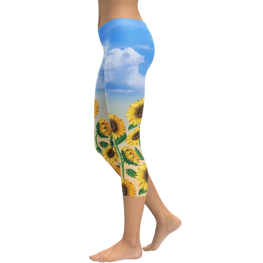 Sunflower Fields Capris