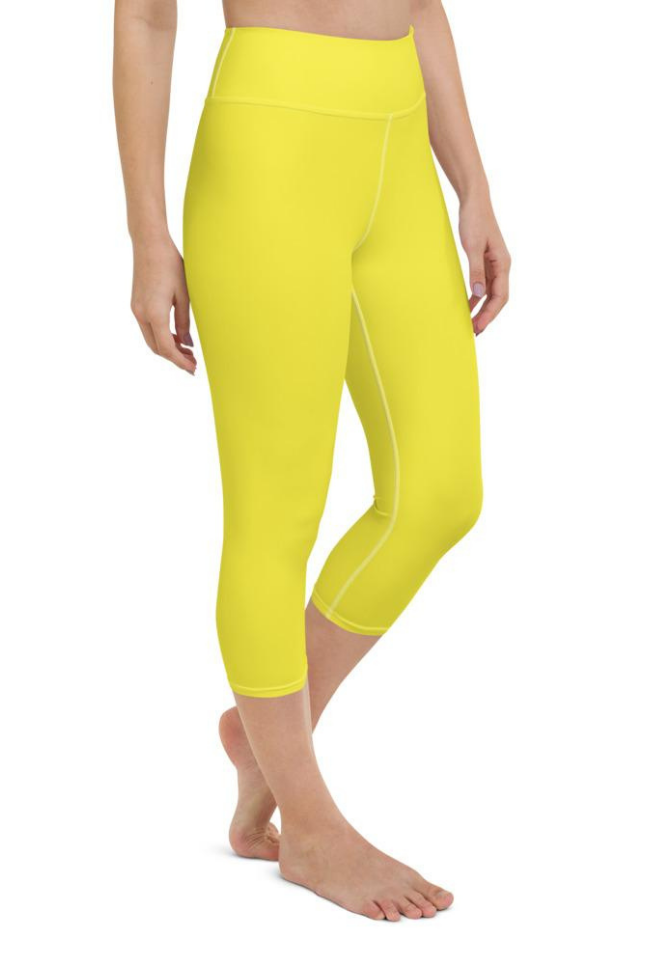 Sunshine Yellow Yoga Capris