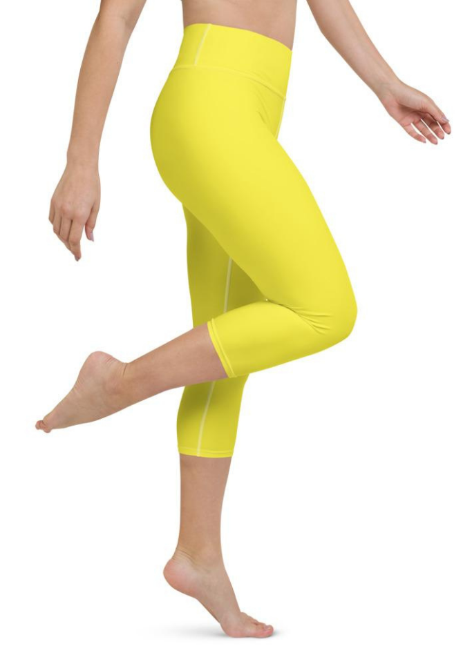 Sunshine Yellow Yoga Capris