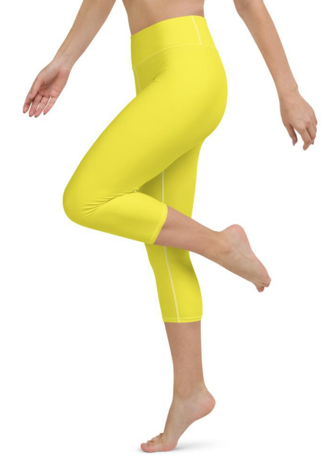 Sunshine Yellow Yoga Capris