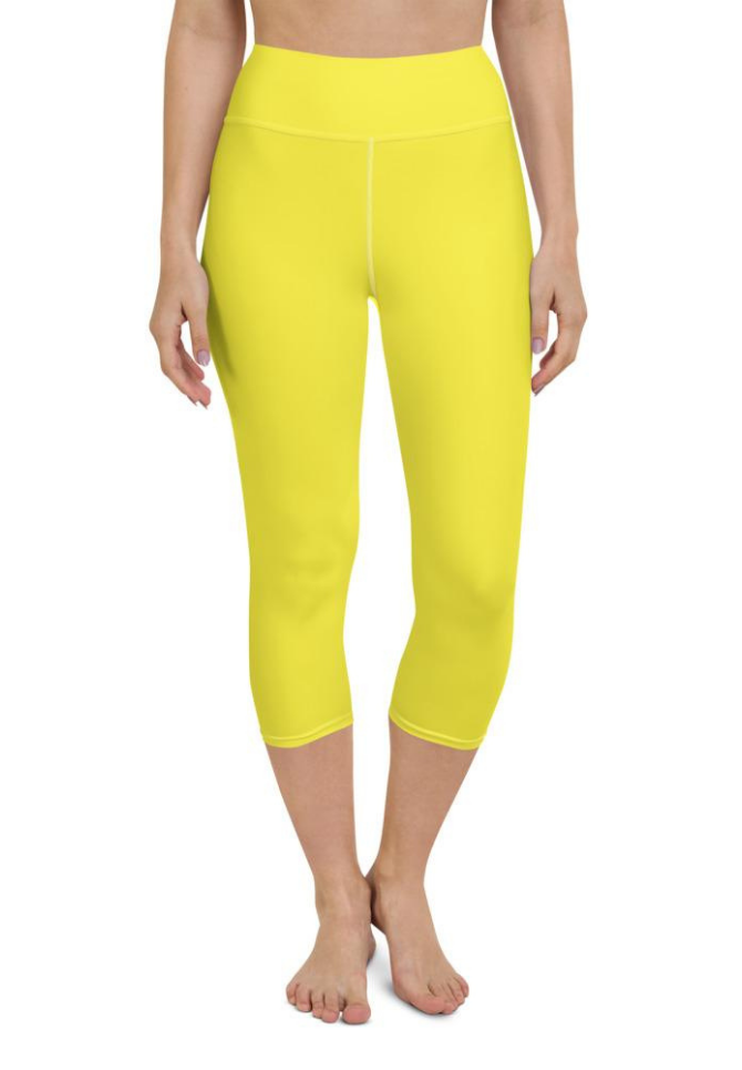 Sunshine Yellow Yoga Capris