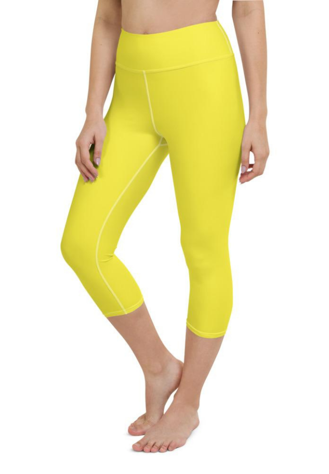 Sunshine Yellow Yoga Capris
