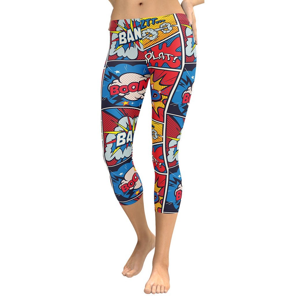 Superhero Comics Capris